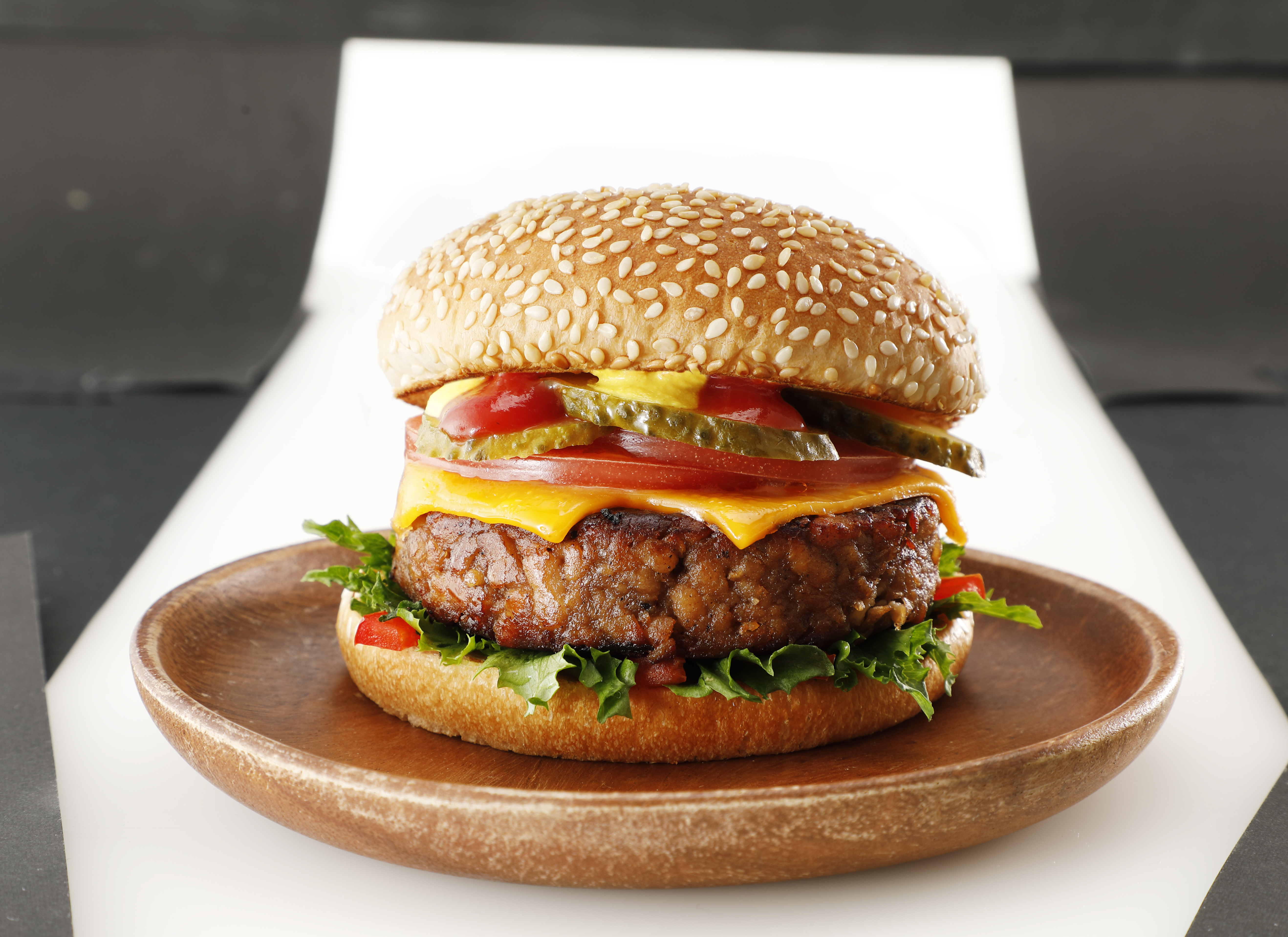 Plant-based hamburger