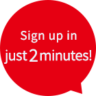 Sign up in just 2 minutes!